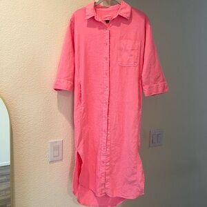 Universal Threads Linen Button Up Shirt Dress